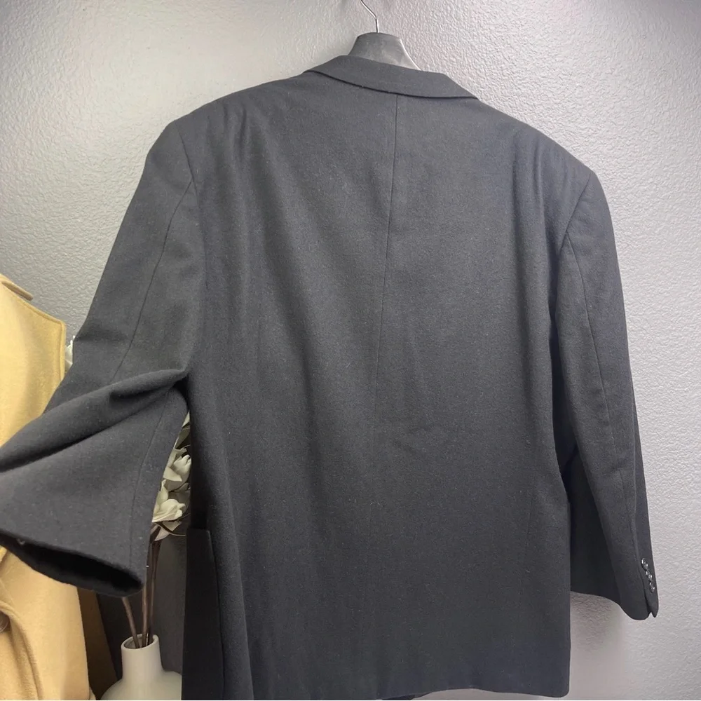 Oscar de la renta studio wool suit coat black men - Picture 2 of 12